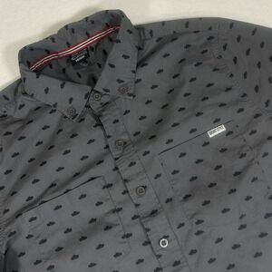 Grunt Style Men's Medium Gray Shirt Military Tank Printed Stretch Short Sleeve‎